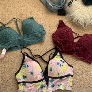 velvet bralettes